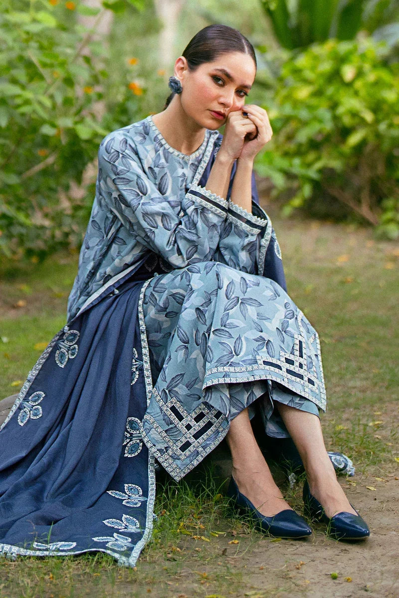 Lawn Zarri Digitally Printed 3-Piece Unstitched Suit 1527 with Printed Voile Dupatta