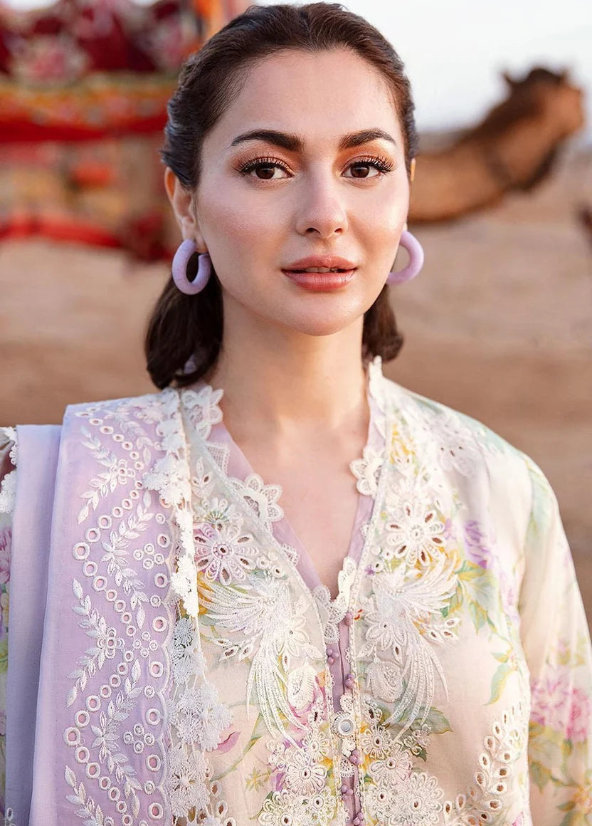 Khaddar Unstitched 3 Piece Suit with Organza Patch Work | 929