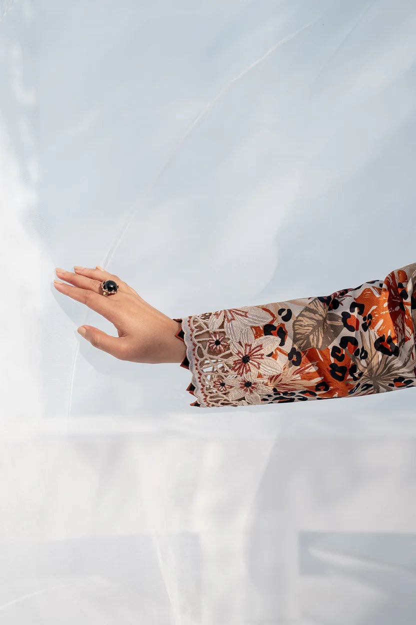 3PC Karandi Digital Printed Suit with Printed Dupatta & Trouser — 1702