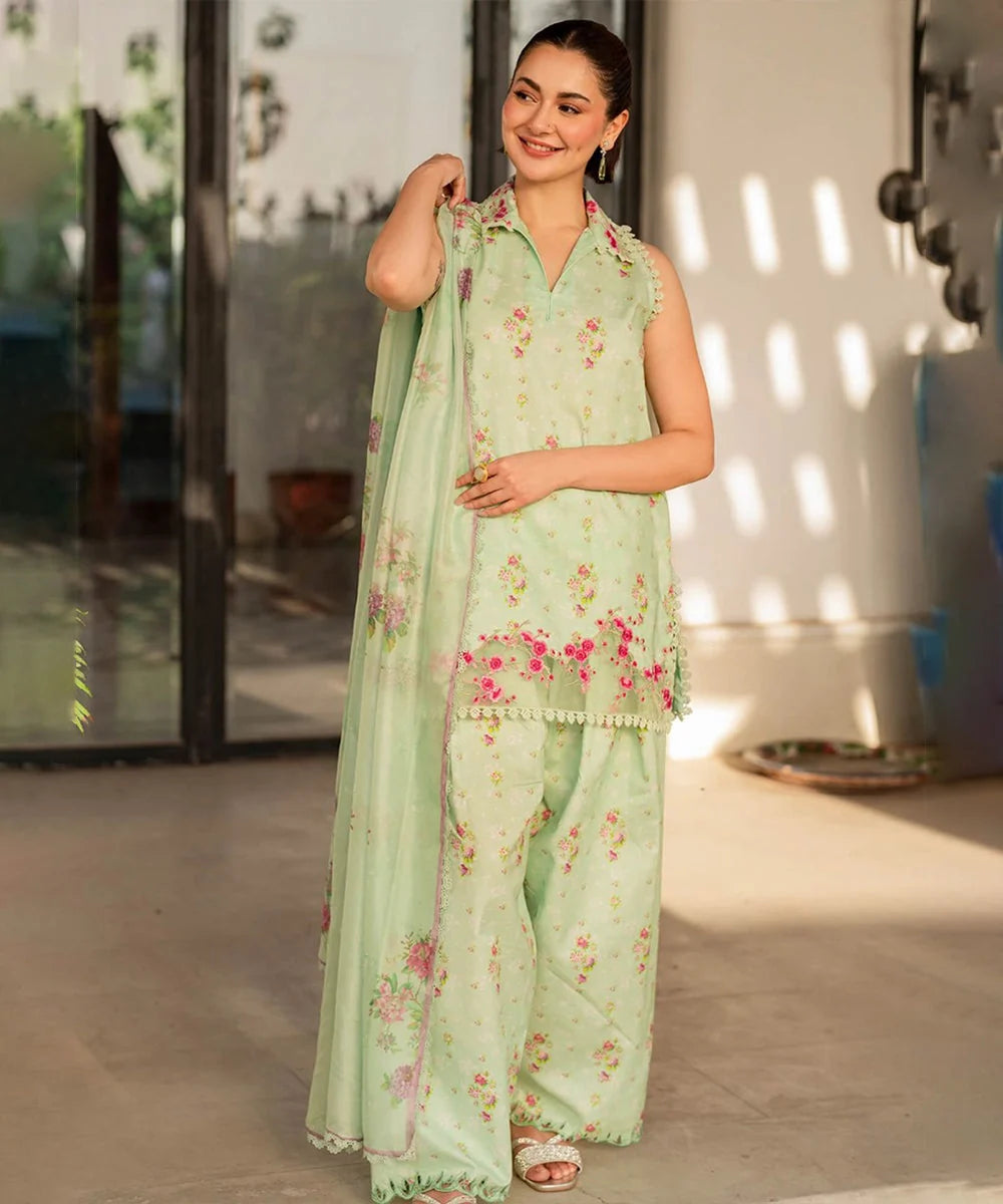 Khaddar 3 Piece Printed Suit for Casual Winter Wear | 923