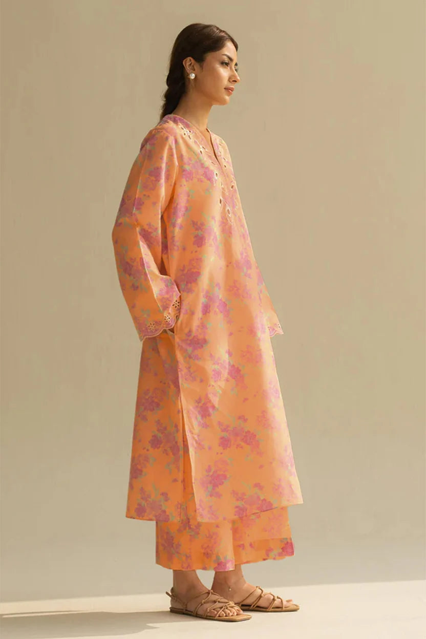 Lawn Printed 2-Piece Unstitched Suit 1540 – Shirt & Trouser Set for Everyday Wear