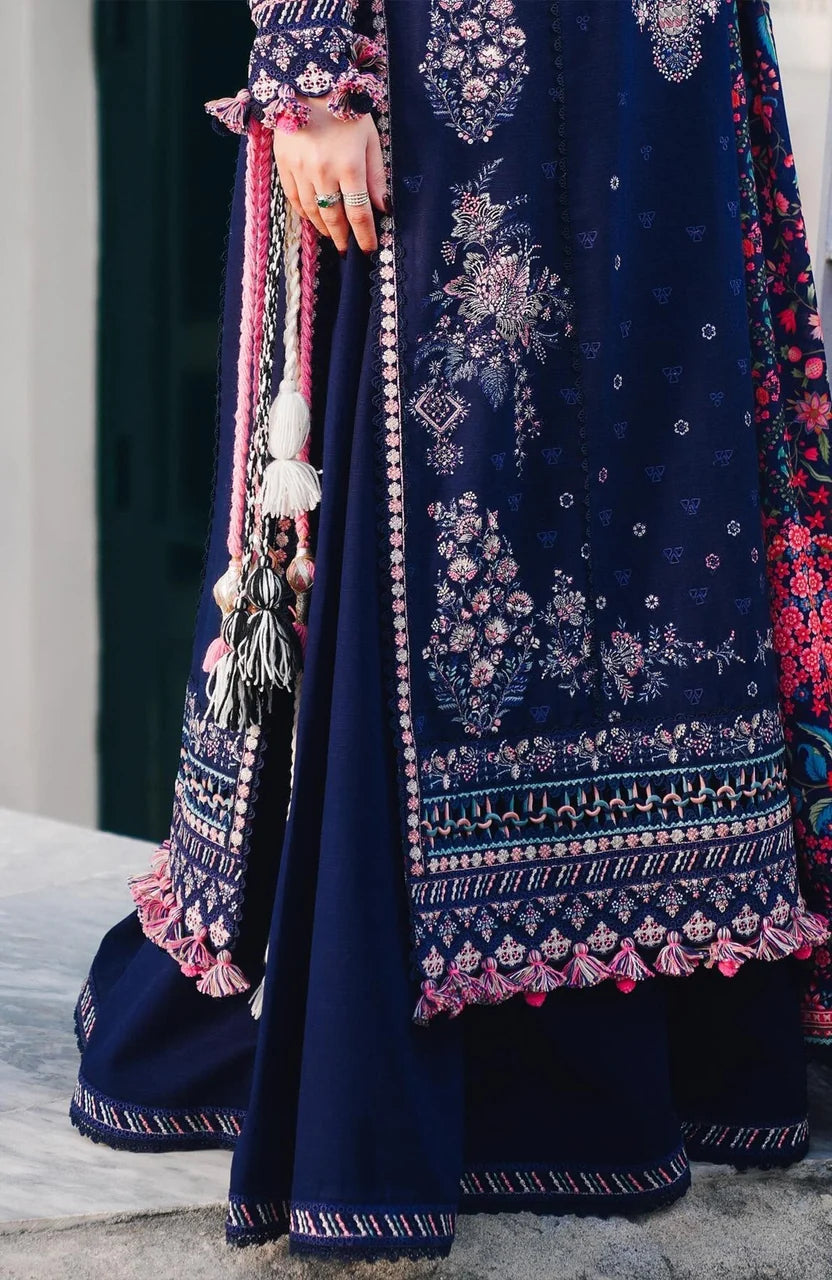 Opulent Embroidered Lawn 3-Piece Suit with Digital Printed Jacquard Dupatta – 5161