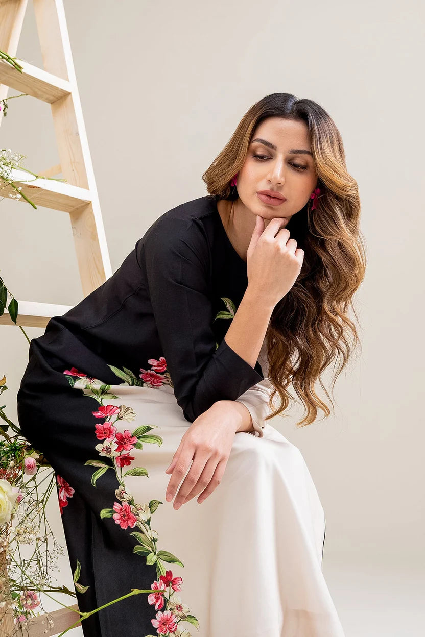 Silk 2-Piece Digitally Printed Suit 859 – Matching Shirt & Trouser in Full Silk Print