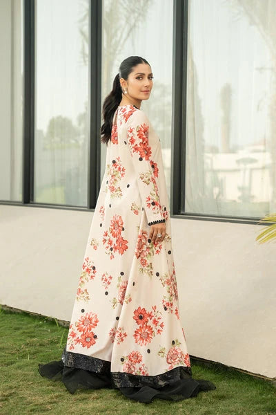 Silk 2-Piece Digitally Printed Suit 853 – Two-Piece Silk Set with All-Over Shirt Print