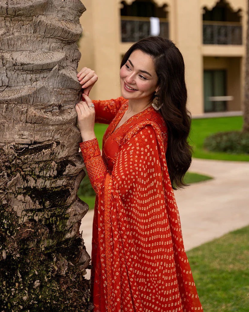 Stunning Sequence Embroidered Lawn 3-Piece Suit with Digital Printed Jacquard Dupatta – 5301