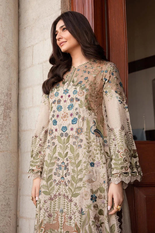 Radiant Sequence Embroidered Lawn 3-Piece Suit with Digital Printed Jacquard Dupatta – 5160