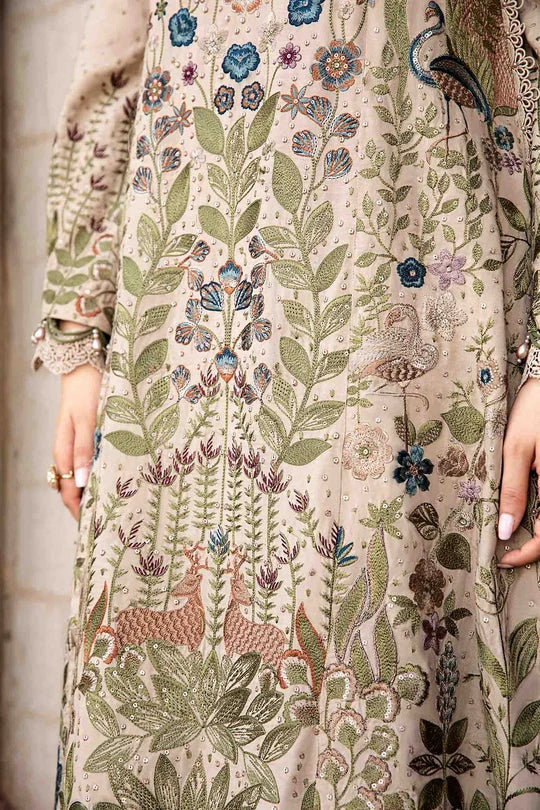 Radiant Sequence Embroidered Lawn 3-Piece Suit with Digital Printed Jacquard Dupatta – 5160