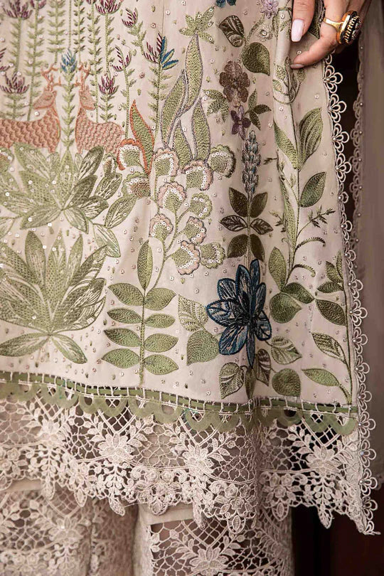 Radiant Sequence Embroidered Lawn 3-Piece Suit with Digital Printed Jacquard Dupatta – 5160