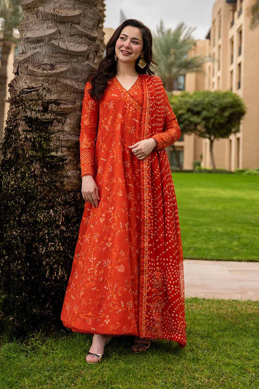 Stunning Sequence Embroidered Lawn 3-Piece Suit with Digital Printed Jacquard Dupatta – 5301