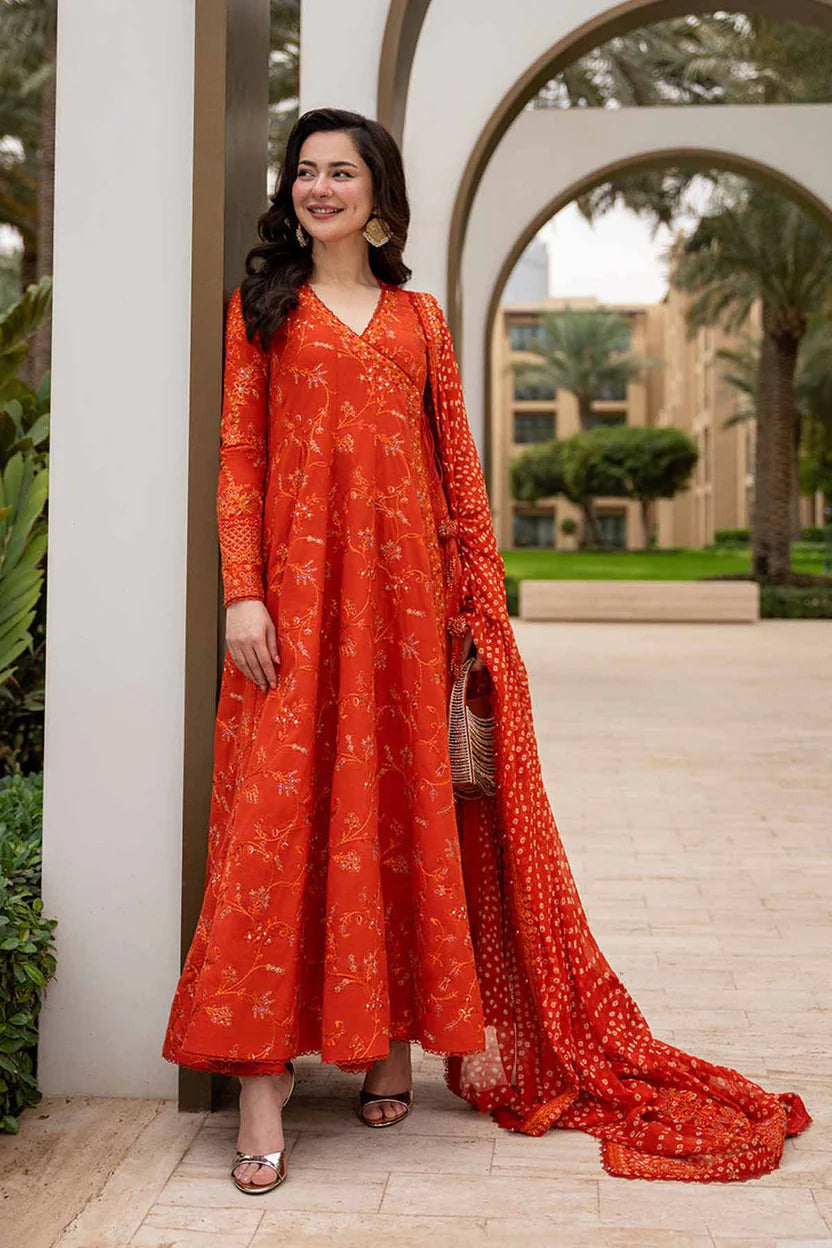 Stunning Sequence Embroidered Lawn 3-Piece Suit with Digital Printed Jacquard Dupatta – 5301