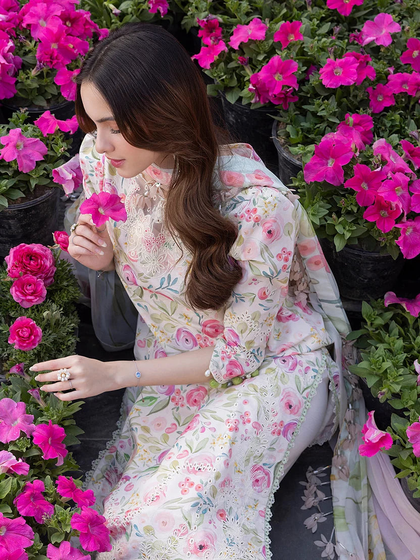 Khaddar Printed 3 Piece Unstitched Suit with Patch Detailing | 926