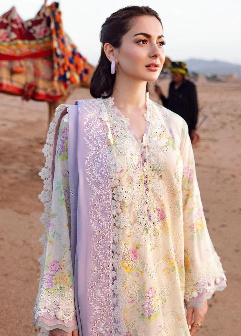 Khaddar Unstitched 3 Piece Suit with Organza Patch Work | 929